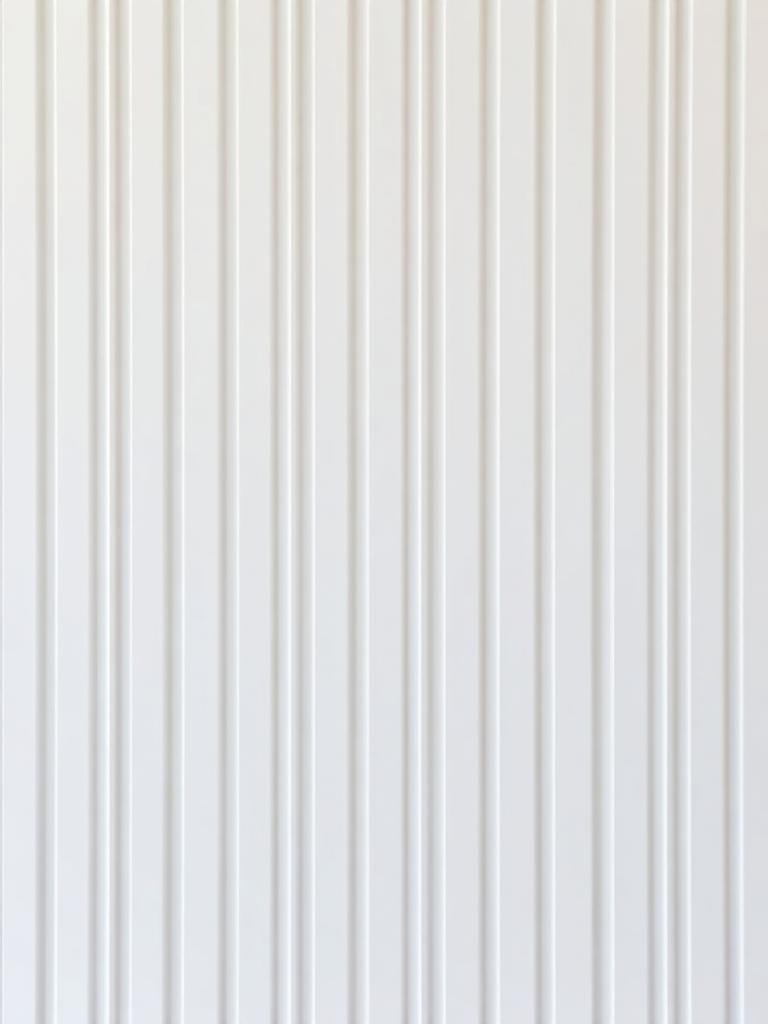 Painel ripado WPC na cor Branco