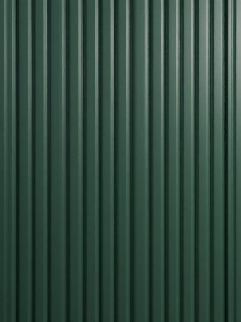 Painel ripado WPC na cor Verde Selva